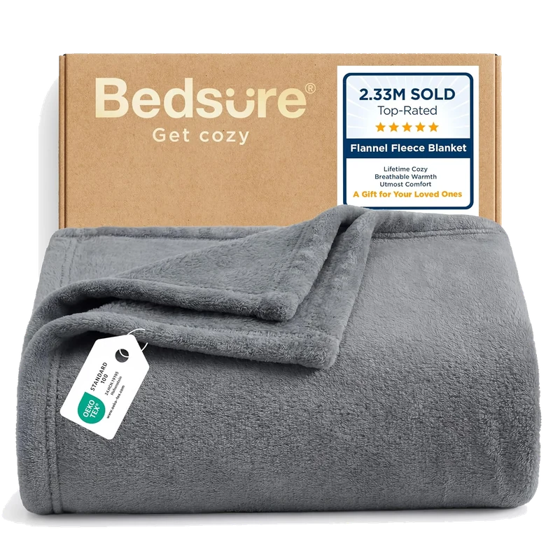 Bedsure GentleSoft Plush Fleece Throw Blanket