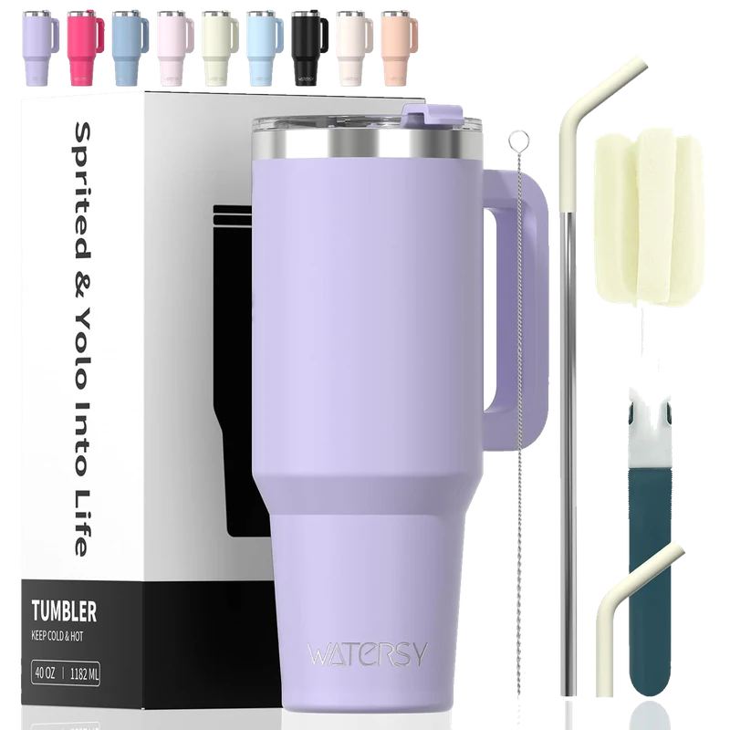 WATERSY 40oz Insulated Stainless Tumbler